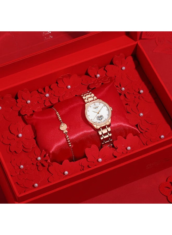 Rosdn Ruyi Chinese Style Watch For Women, Waterproof Fully Automatic Mechanical Ladies Watch, Top Ten Brands, New Year Gift For Girlfriend - Image 4
