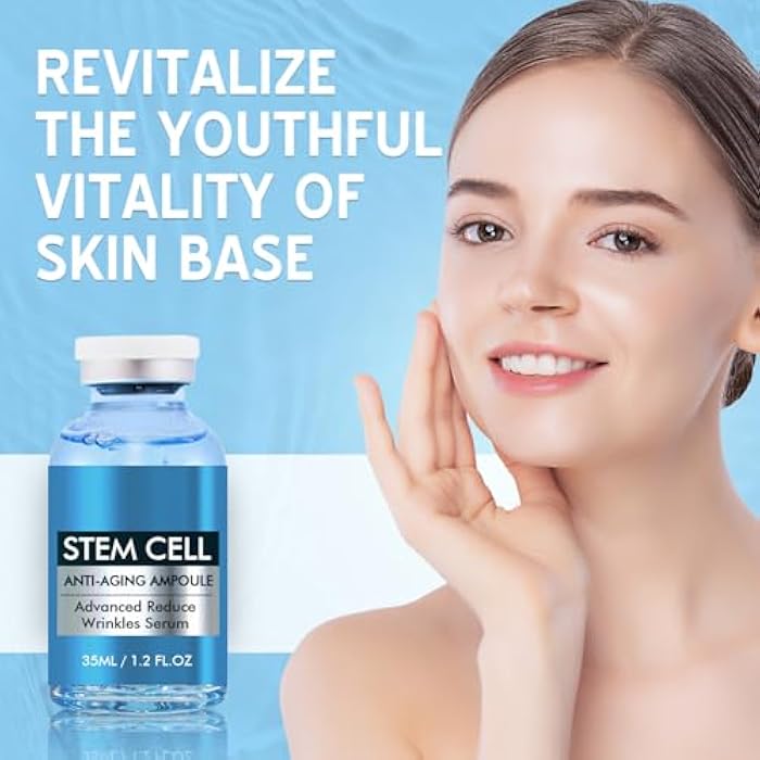 JOSERA Stem Cell Serum for Face, Anti Aging Face Serum to Smooth Wrinkles, Intensive Repair Ampoule for Hydration and Revitalization - Image 3