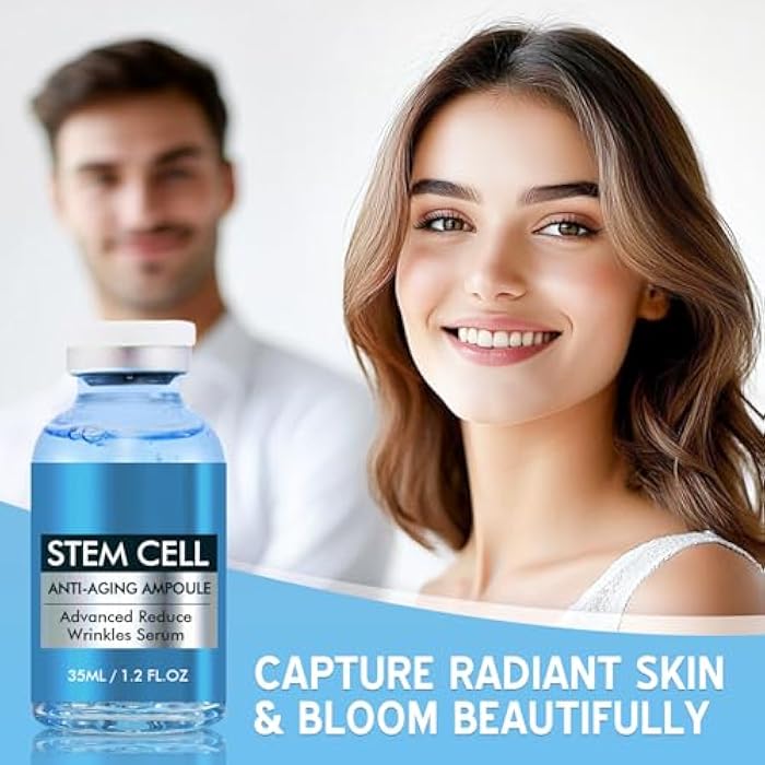 JOSERA Stem Cell Serum for Face, Anti Aging Face Serum to Smooth Wrinkles, Intensive Repair Ampoule for Hydration and Revitalization - Image 2