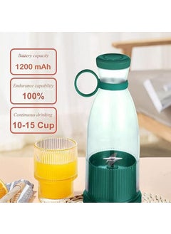 Eglife Eglife 420ml Portable Mini Rechargeable Electric Juicer USBPowered Compact TravelFriendly Smoothie Maker Fresh Juice Extractor for Daily use Handheld Fruit Juicer for Drinks 1 Multicolour  - Image 3