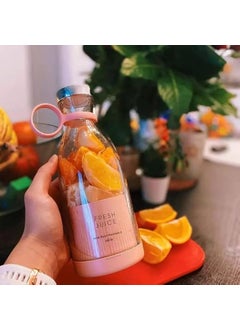 Eglife Eglife 420ml Portable Mini Rechargeable Electric Juicer USBPowered Compact TravelFriendly Smoothie Maker Fresh Juice Extractor for Daily use Handheld Fruit Juicer for Drinks 1 Multicolour  - Image 4