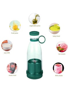 Eglife Eglife 420ml Portable Mini Rechargeable Electric Juicer USBPowered Compact TravelFriendly Smoothie Maker Fresh Juice Extractor for Daily use Handheld Fruit Juicer for Drinks 1 Multicolour  - Image 2