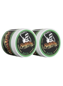 SUAVECITO Suavecito Pomade Matte (No Shine) Formula 4 oz, 2 Pack - Medium Hold Hair Pomade For Men - Matte Hair Paste For Natural Texture Hairstyles  - Image 1