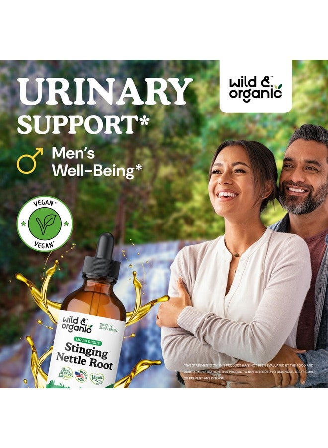 Wild & Organic صبغة القراص البرية والعضوية - قطرات مستخلص جذر القراص للرجال والنساء - مكمل سائل من أورتيكا ديويكا - نباتي، خالي من السكر والكحول - 4 أونصة سائلة - Image 2