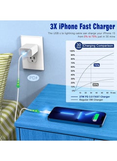 APFEN APFEN USB C to Lightning Cable 3FT 2Pack [Apple MFi Certified], Power Delivery iPhone Cables Type C iPhone Charger Cord Fast Charging Compatible iPhone 14 13 12 11 Pro Max X XS XR 8 7 6s Plus SE  - Image 5
