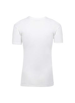 Lux LUX Premium Men's Round Neck T-Shirt – [Pack of 3] White, Super Combed Pure Cotton T-Shirt for Men, Comfortable Fit, Breathable Fabric, Machine Washable, Close-To-Body Fit, Lightweight  - Image 2