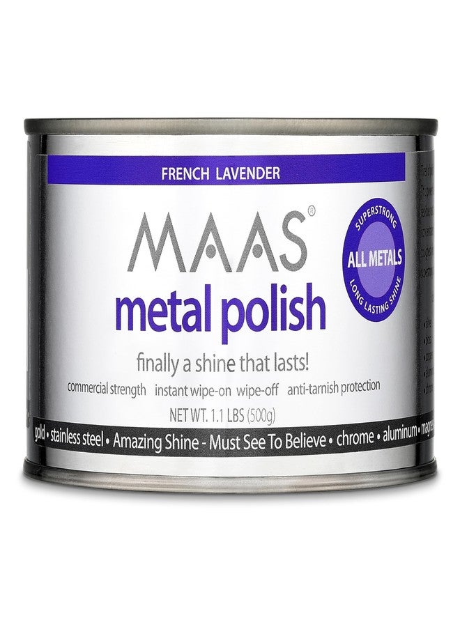 MAAS Metal Polish 1.1lb Can, Universal Metal Cleaner for All Metals, Clean, Polish, and Protect Silver, Gold, Brass, Copper, Stainless Steel, and More, Tarnish Remover and Silver Cleaner for Jewelry - Image 1