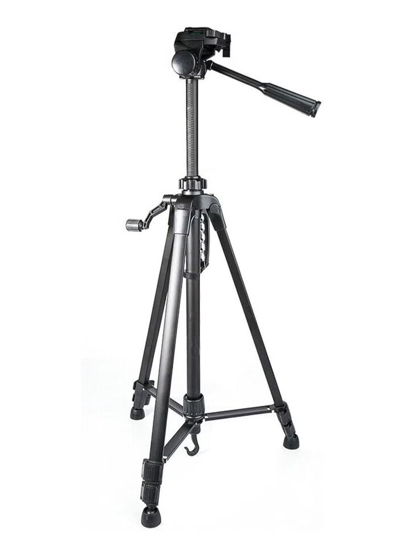 JAJEEK Aluminum Portable Tripod for DSLR Camera Camcorder WF-3520 - Lightweight, Adjustable, Compact Design, Ideal for Photography, Videography, Travel, Black  - Image 1