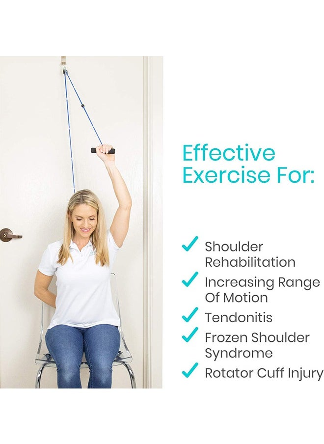 GROIC Shoulder Pulley - Multi-Use Pulleys for Shoulder Rehab Over Door - Arm Rehabilitation Assisting Exercise Equipment for Rotator Cuff Recovery, Improve Flexibility Stretching  - Image 2