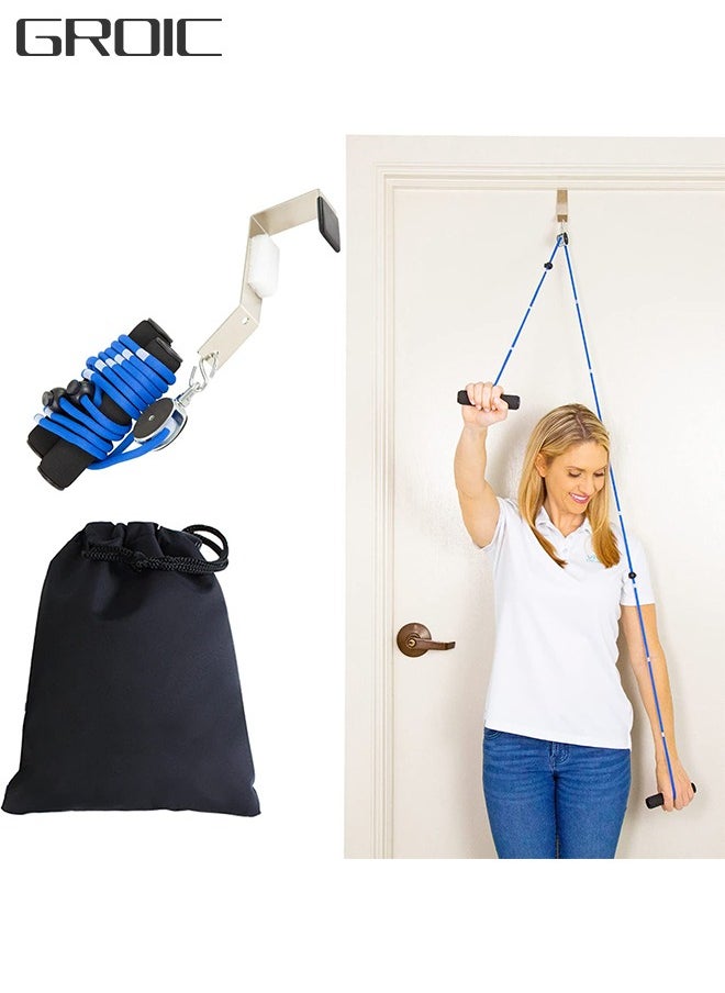 GROIC Shoulder Pulley - Multi-Use Pulleys for Shoulder Rehab Over Door - Arm Rehabilitation Assisting Exercise Equipment for Rotator Cuff Recovery, Improve Flexibility Stretching  - Image 1