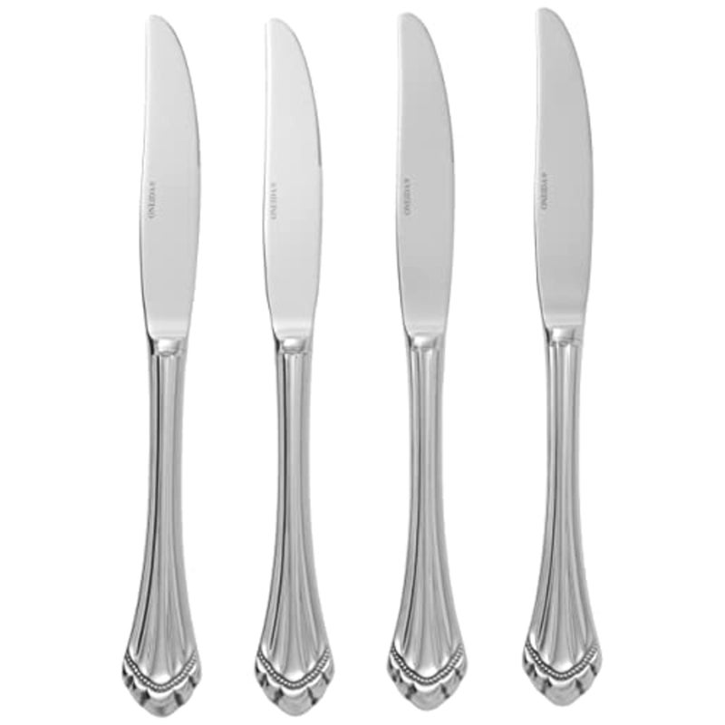 Oneida Marquette Fine Flatware Dinner Knives, Set of 4, 18/8 Stainless Steel, Silverware Set, Dishwasher Safe - Image 3
