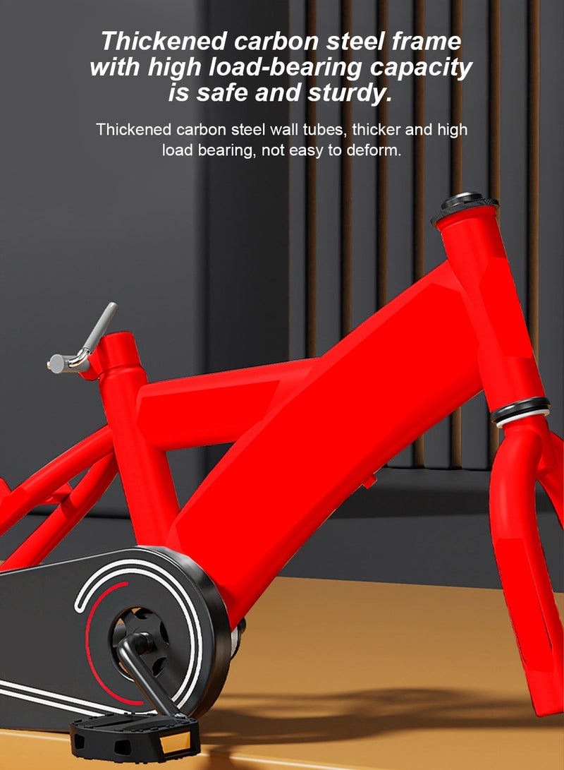 ما بيبي دراجة أطفال مقاس 12-20 بوصة مصنوعة من الفولاذ الكربوني العالي للأطفال من سن 2 إلى 14 عامًا مع عجلات تدريب وامضة مع سلة ومقعد قابل للتعديل وزجاجة مياه يمكن وضعها في الذيل وفرامل حساسة آمنة ومستقرة - Image 2