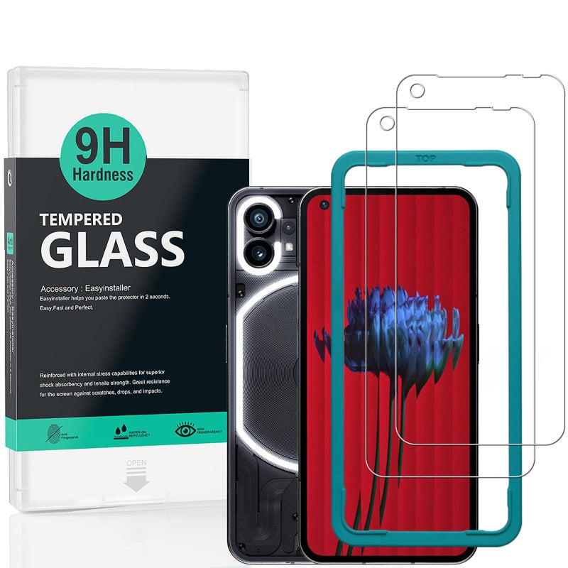 Ibywind Screen Protector For Nothing phone 1 5G655 Incheswith 2Pcs Tempered GlassFingerprint ReaderEasy to install - Image 2