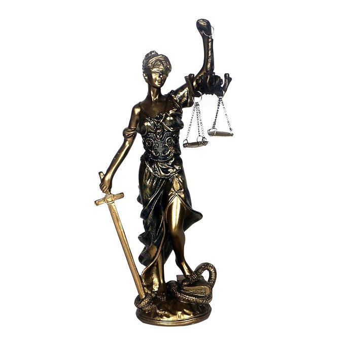 123 IN LADY JUSTICE STATUE SCALE OF JUSTICE SCULPTURE BLIND JUSTICE FIGURINE LAW OFFICE DECOR FOR DESK BOOKSHELF LIVING ROOM LDEAL GIFT FOR LAWYER FRIENDS WHO LONG FOR FAIRNESS AND JUSTICE