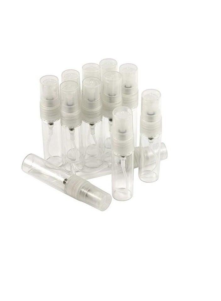 طقم زجاجات مرذاذ صغيرة لحمل عينات العطور قابلة لإعادة التعبئة من 200 قطع شفاف - Image 1