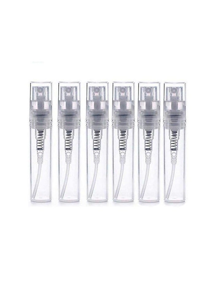 طقم زجاجات مرذاذ صغيرة لحمل عينات العطور قابلة لإعادة التعبئة من 200 قطع شفاف - Image 3