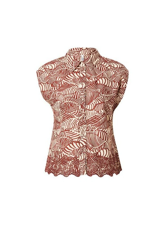 ONLY Onllou Life Emb S/S Shirt Ptm