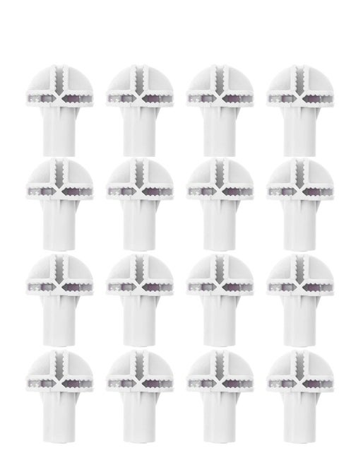 16 PCS Wire Grid Bucket Storage Clasp Wire Cube Plastic Connectors Buckle Clip for Cube Storage Cabinet Modular Closet Storage Organizer DIY Connecting Tools