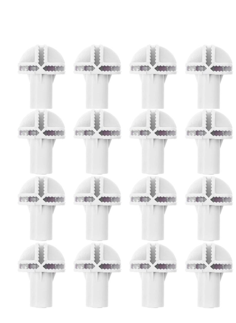 SYOSI 16 PCS Wire Grid Bucket Storage Clasp Wire Cube Plastic Connectors Buckle Clip for Cube Storage Cabinet Modular Closet Storage Organizer DIY Connecting Tools  - Image 1