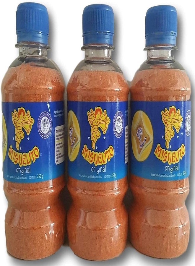 Miguelito El Original Mexican Candy Chili Powder 3 Bottles 250g (8.8oz) Each - Image 1