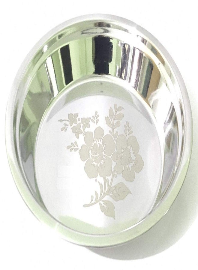 Bartan Star صينية عجين بارتان ستار المصنوعة من الفولاذ المقاوم للصدأ بتصميم زهور - 41 سم - Image 1