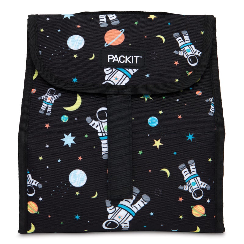 Packit Freezable Lunch Sack, Spaceman, Built with EcoFreeze Technology, Foldable, Reusable, Fold Closure, Perfect for Fresh Meals On the Go - Image 1