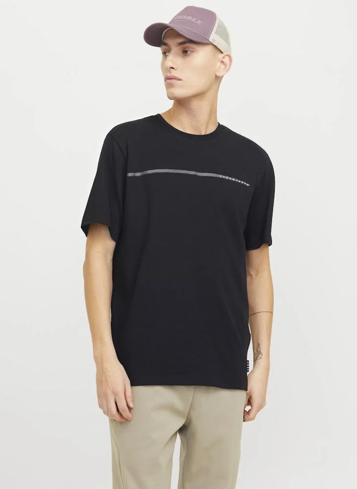 JACK & JONES Jcofusion Full Branding Crew Neck T-Shirt