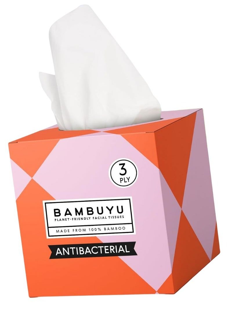 Bambuyu Bamboo 3 Ply Facial Tissues Cubes 65 Sheets Pack of 1 - Image 1