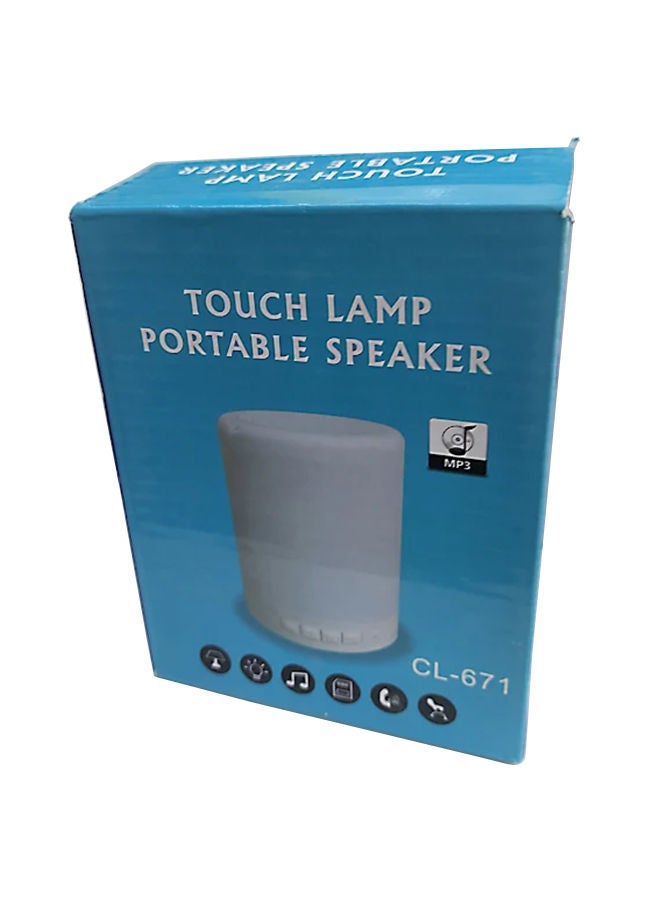 NIBEMINENT Touch Lamp Portable Speaker White - Image 2