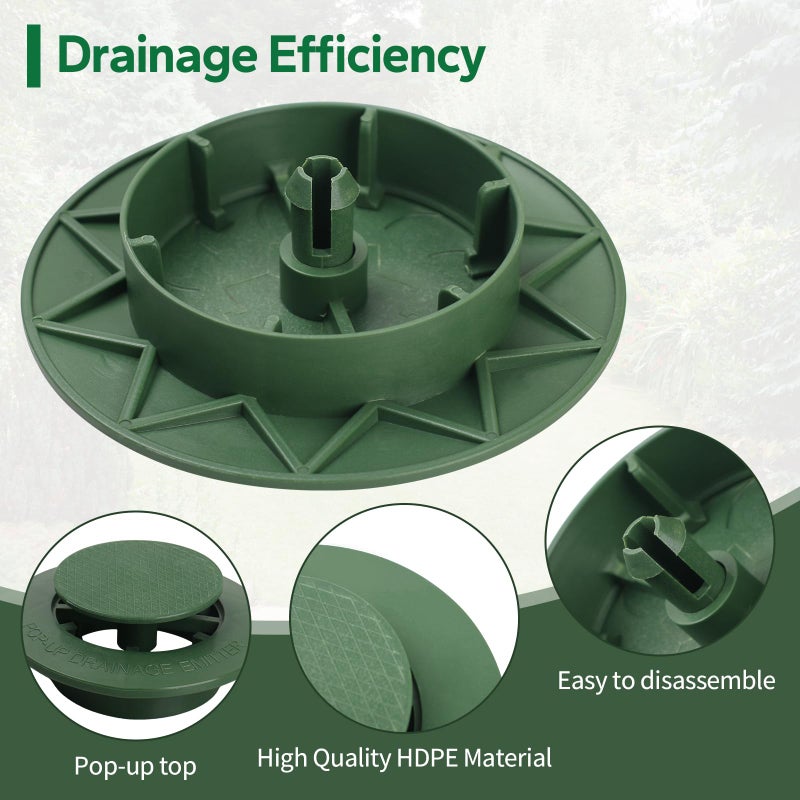 Dfnidy Pop Up Drain Pipe Cover for 4-Inch Sewer and Drain Pipe Fittings, Compatible with 420C 422G Pop Up Drainage Emitter Replacement - Image 5