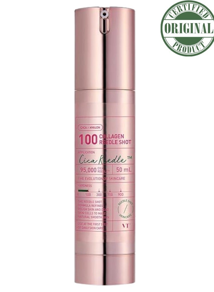 VT COSMETICS VT Pink Collagen Reedle Shot 100 – Micro-Needle Skin Booster for Firm, Smooth & Radiant Skin - Image 1