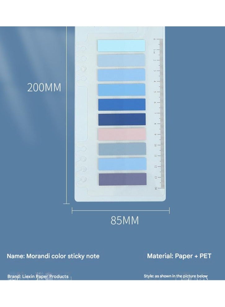 Morandi Color Convenience Sticker Ins Style Cute Set Color Self Adhesive Notebook