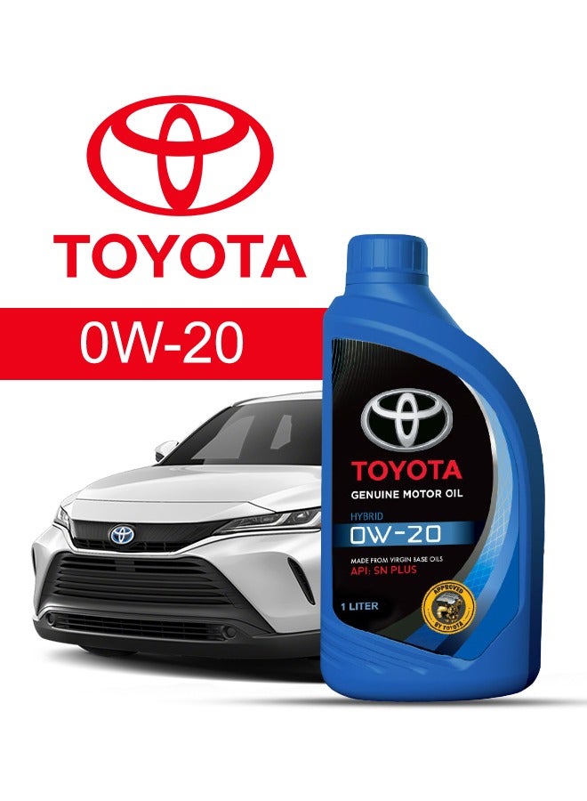 TOYOTA Engine Oil – For TOYOTA Venza V4 2024 - 2020، 5 Liter، viscosity 0w20 Toyota - With Engine Oil Filter - 2020 2021 2022 2023 2024 