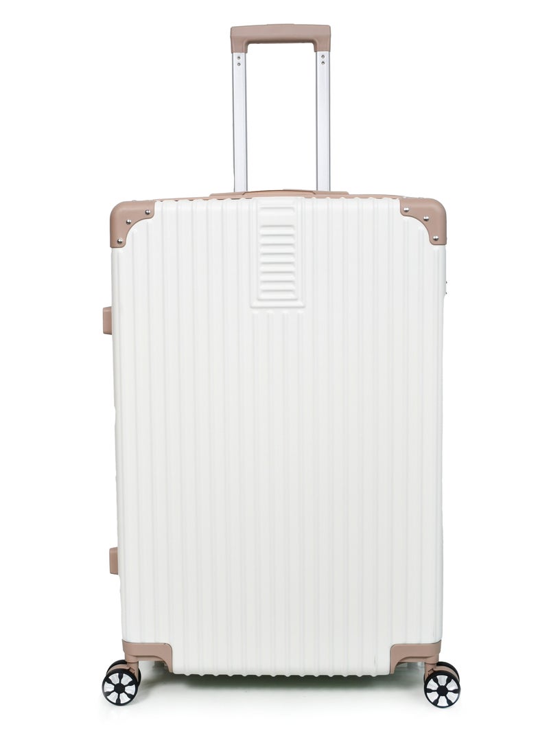 MORANO 3-Piece Unisex Morano Travel Luggage Trolley Set Special Beige Khaki Size 28''-24''-20'' Inches.  - Image 4