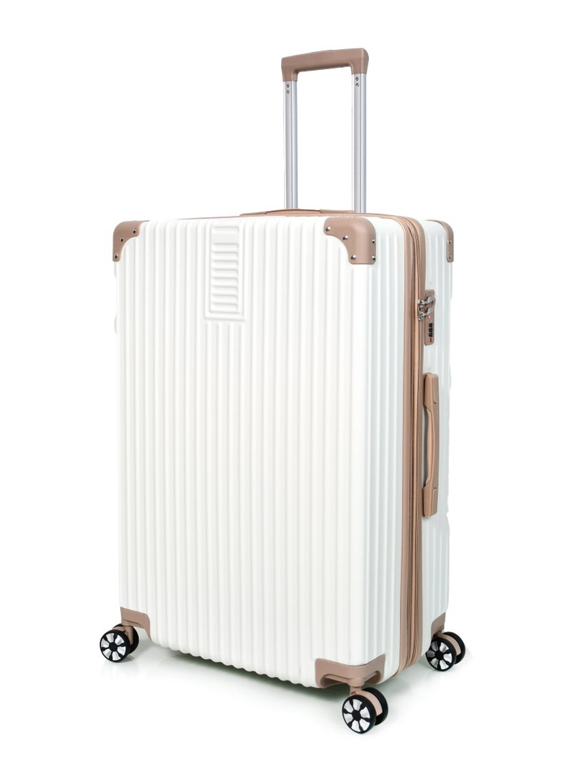 MORANO 3-Piece Unisex Morano Travel Luggage Trolley Set Special Beige Khaki Size 28''-24''-20'' Inches.  - Image 3