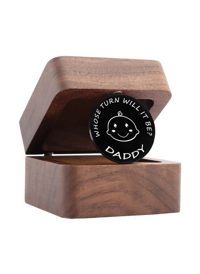 kcrygogo - New Baby Gifts For New Parents Mom Daddy Funny Decision Coin With Handmade Wooden Box Flip Coin Set For Wife Husband Mother'S Dayfather'S Day And Birthday… - Image 1
