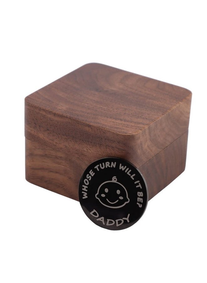 kcrygogo - New Baby Gifts For New Parents Mom Daddy Funny Decision Coin With Handmade Wooden Box Flip Coin Set For Wife Husband Mother'S Dayfather'S Day And Birthday… - Image 1