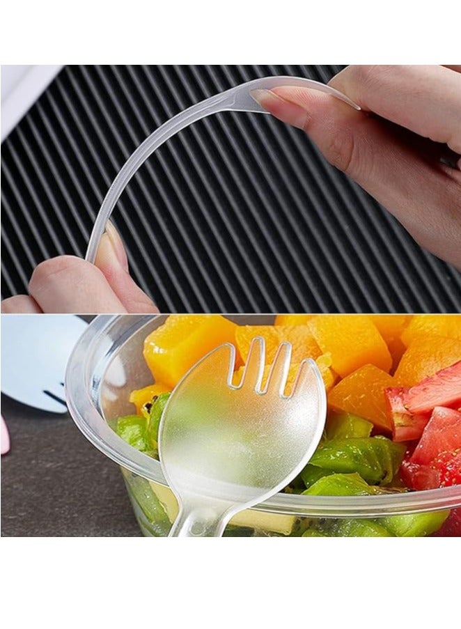 High quality clear plastic mini forks perfect for everyday use, birthday parties, wedding, special occasions - Image 2