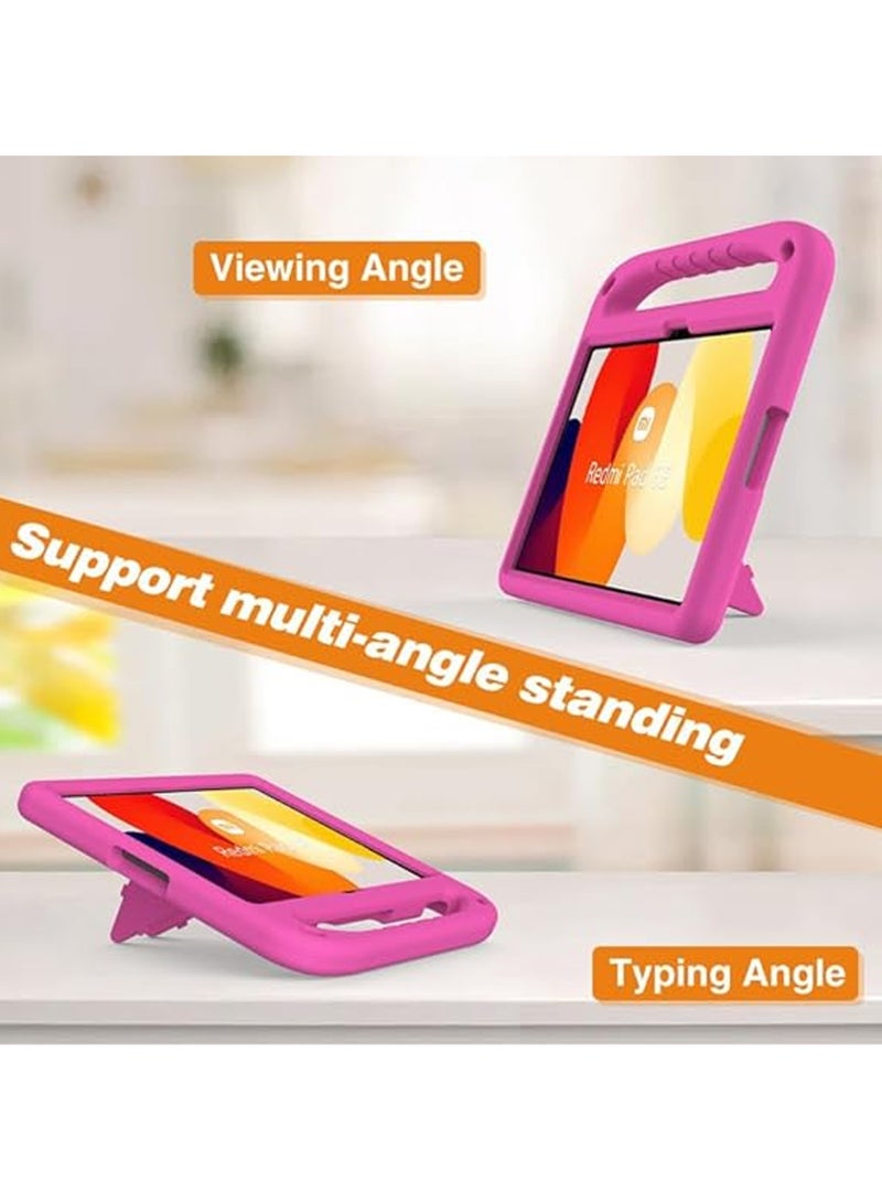 Captaintech Kids Case For Xiaomi Redmi Pad SE 11-Inch , EVA Foam Lightweight Shockproof Duarable, Tablet Cover with Handle Stand - Image 3