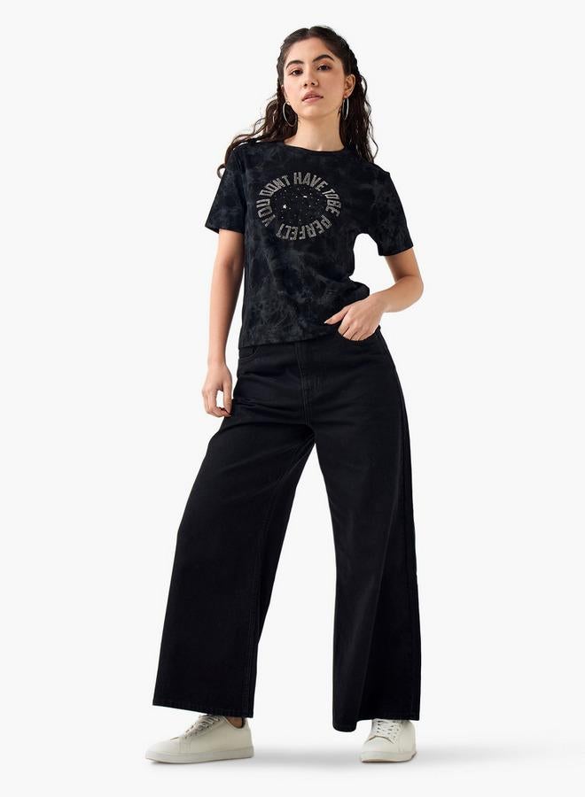 تواكستريمز تيشيرت بياقة ضيقة وأكمام قصيرة من تو إكستريمز - Image 2