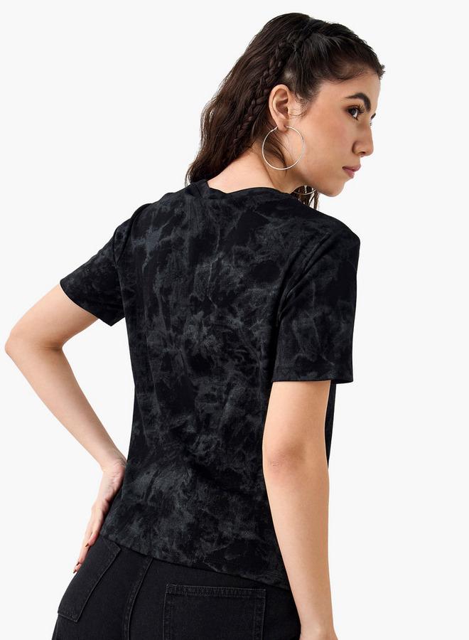 تواكستريمز تيشيرت بياقة ضيقة وأكمام قصيرة من تو إكستريمز - Image 3