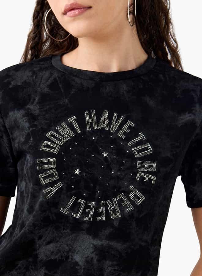 تواكستريمز تيشيرت بياقة ضيقة وأكمام قصيرة من تو إكستريمز - Image 4