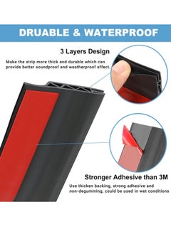 Super ZYouth Door Draft Stopper,100 cm Length Under Door Seal, Door Sweep for Exterior & Interior Doors, Door Bottom Draft Blocker Dust and Noise Insulation  - Image 2