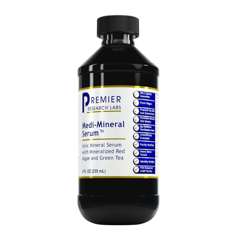 Premier Research Labs Premier Research Labs MediMineral Serum  Supports Natural Skin Beauty  Facial Clarity  Infused with Red Marine Algae Green Tea Extract  Sea Salt  8 fl oz 