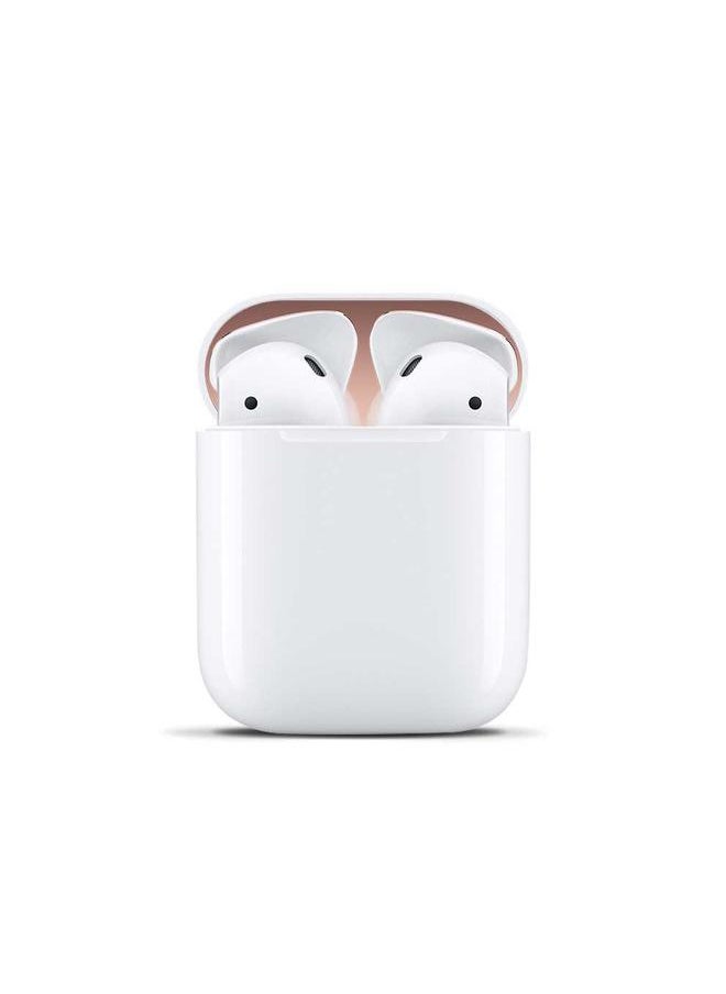 Thoraya Inner Metal Dust Guard Protective Sticker for Airpods Charging Box for Wireless Earphones Blue  - Image 4