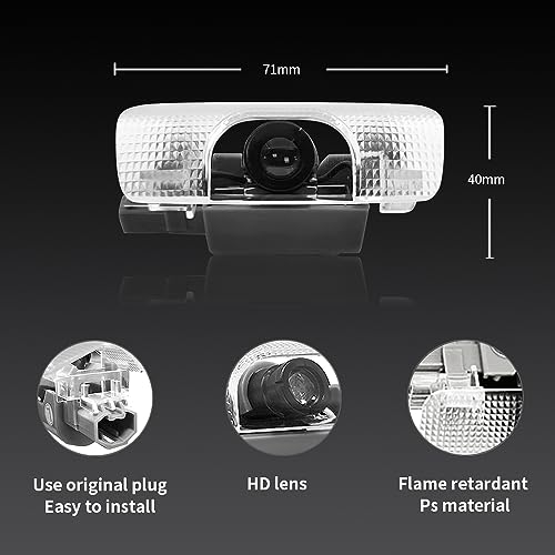 akarin 2 PCS LED Car Door Logo Lights Compatible for 4Runner 2010-present Courtesy Projector Laser Welcome Light Puddle Lamp Car Accessories (for 4Runner 2010-present-Blue) - Image 3