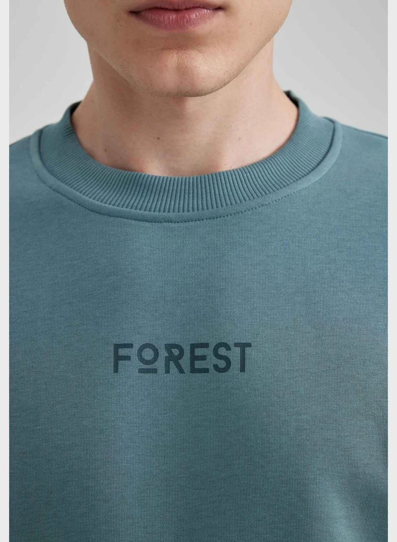 DeFacto Forest Printed Sweatshirt