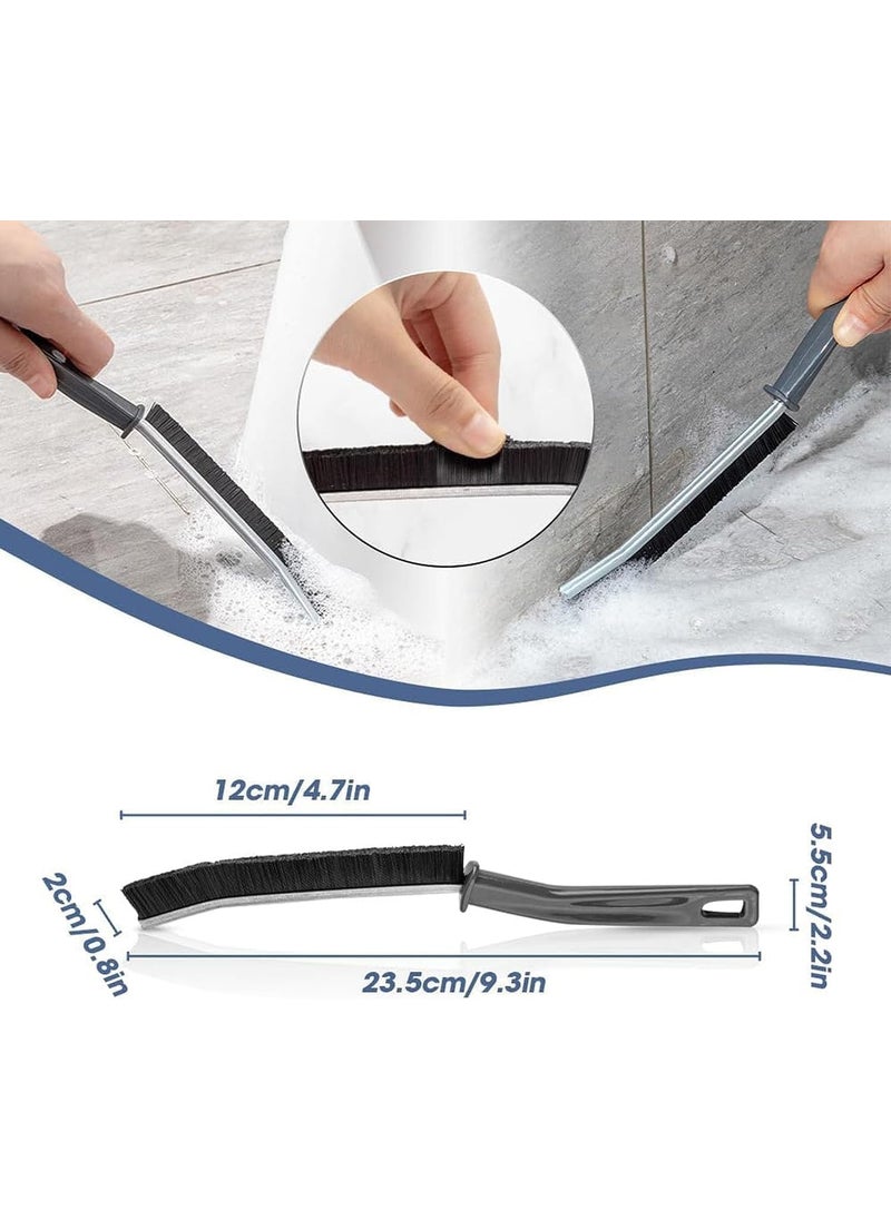 QERINKLE - QERINKLE Plastic Mini Gap Cleaning Brush (Pack of 5) Hard Bristle Gap Brush Cleaning Multipurpose Crevice Cleaning Brush Dead Corner Cleaning Used for Home (Pack of 5, Black) - Image 1