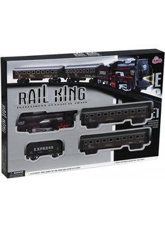 Vardem Rail King Battery Operated Classic Train Set 19 Piece Battery Operated Rail Train  - Image 2