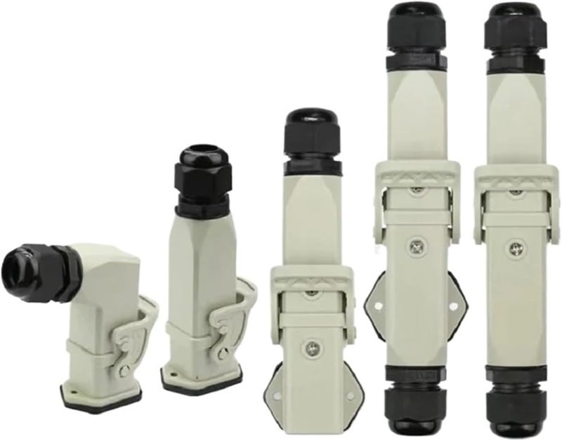 HDC-HA Heavy Duty Connector 4/5/6/8 Pins Industrial Waterproof Aviation Socket Plug Plastic Housing 250V 10A/16A(7 Pins and Pe-01) - Image 1
